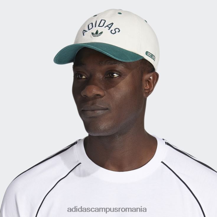 adidas campus romania pălărie nouă, albă, relaxată, adidas bărbați alb/verde J266N221597