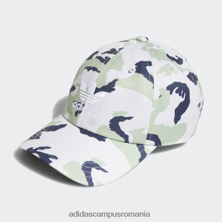 adidas campus romania pălărie relaxată camo trefoil verde deschis bărbați verde deschis J266N221643