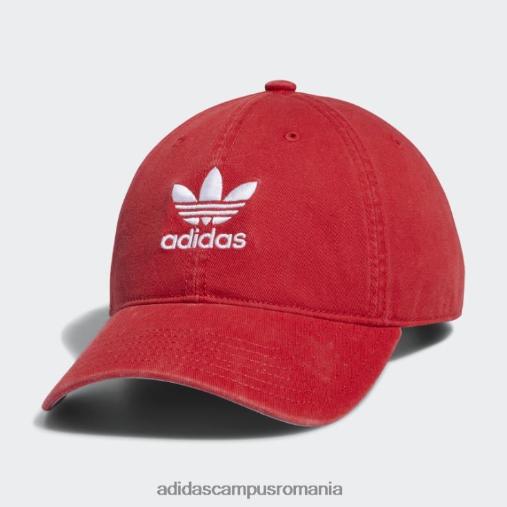 adidas campus romania pălărie relaxată cu bretele stacojie bărbați stacojiu/alb J266N221620