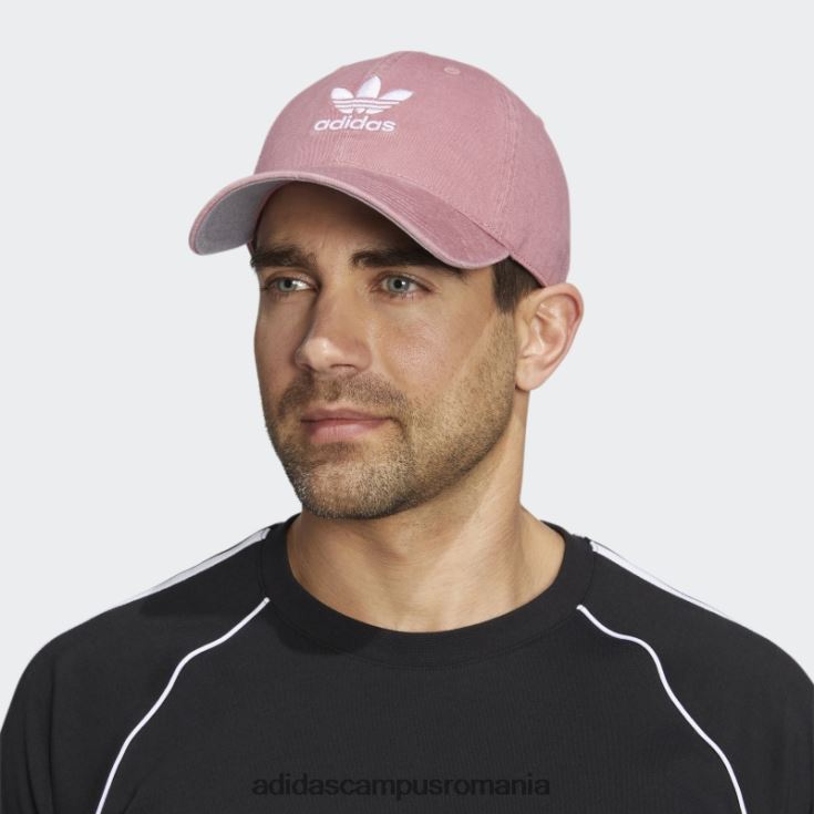 adidas campus romania pălărie roz relaxată cu bretele la spate bărbați roz/alb J266N221598