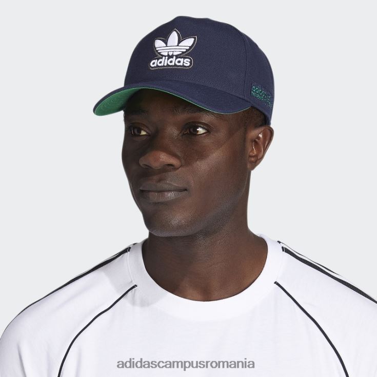 adidas campus romania pălărie snapback cu cadru de noapte indigo bărbați noapte indigo/verde/alb J266N221695