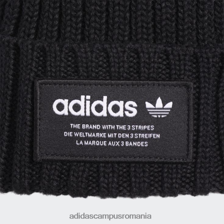 adidas campus romania rib cuff beanie negru adidas bărbați alb negru J266N221600