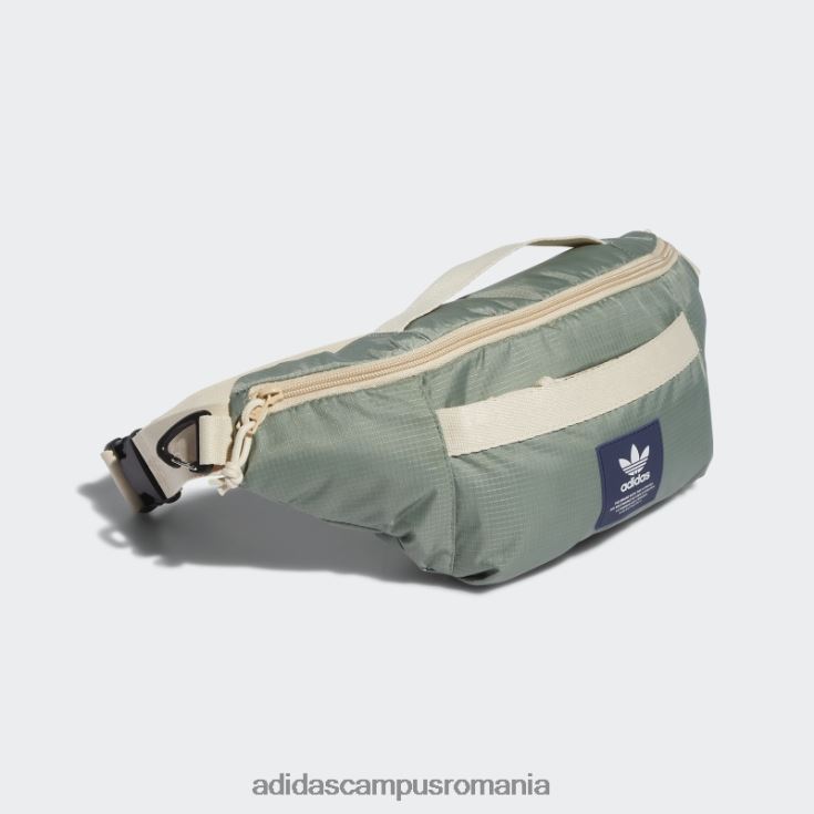 adidas campus romania geantă de talie sport argintie bărbați argint/nisip J266N221497
