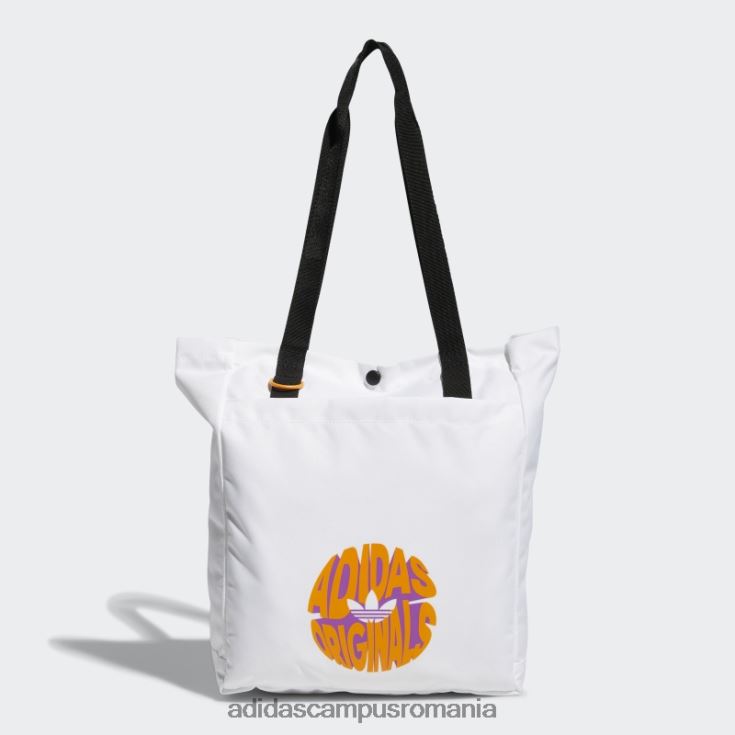 adidas campus romania geantă tote simplă adidas albă bărbați alb/portocaliu/roz J266N221480