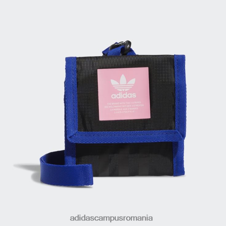 adidas campus romania geanta crossbody cu lanyard albastru bărbați negru/albastru/roz J266N221512
