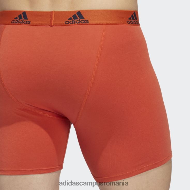 adidas campus romania Boxer albastru din bumbac elastic 3 perechi adidas bărbați albastru/cerneală/roșu J266N221921
