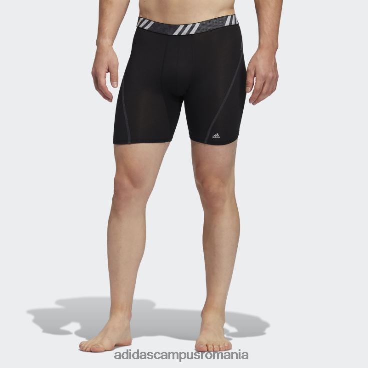 adidas campus romania Boxer negru din plasă de performanță 3 perechi (mari și înalți) bărbați negru J266N221917