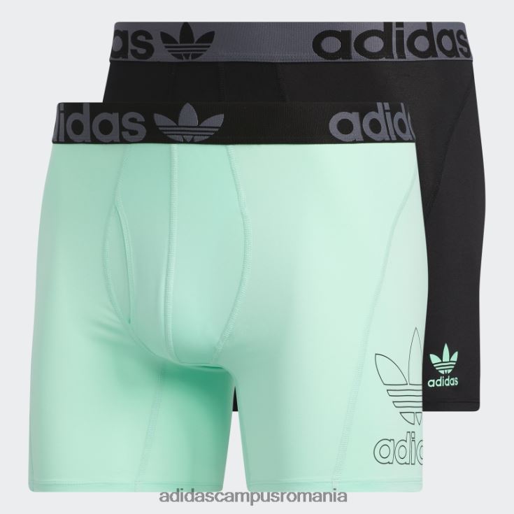 adidas campus romania Boxer slip trefoil menta 2 perechi bărbați mentă/negru/onix J266N221922