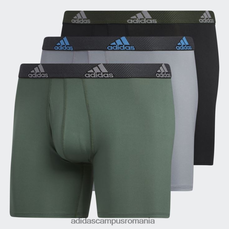 adidas campus romania boxer de performanta 3 perechi verde oxid adidas bărbați oxid verde J266N221912