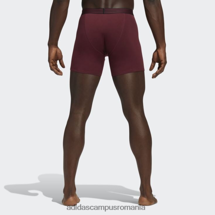 adidas campus romania boxer din bumbac 4 perechi visiniu bărbați Burgundia J266N221926