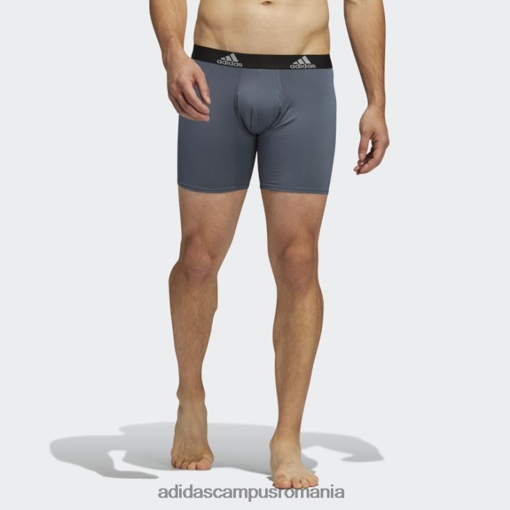 adidas campus romania boxer gri de performanta 3 perechi bărbați gri J266N221923