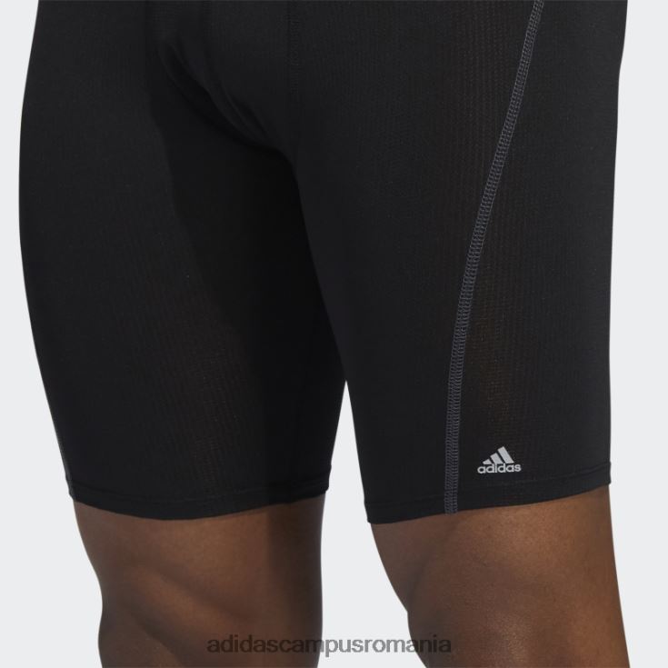 adidas campus romania boxer lungi din plasa performanta 3 perechi negru bărbați negru J266N221896