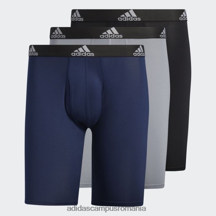 adidas campus romania boxer lungi performante 3 perechi negru bărbați negru J266N221908