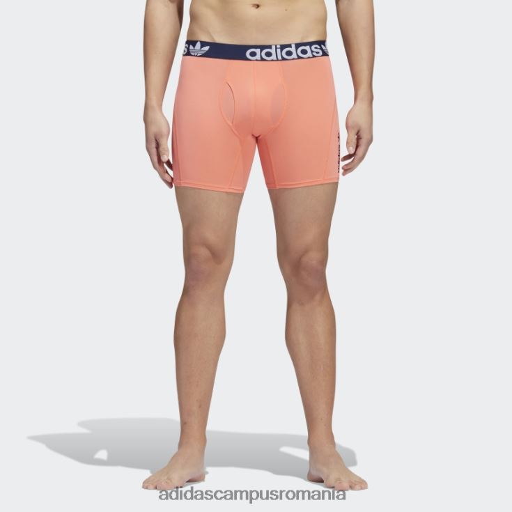 adidas campus romania slip boxer trefoil 2 perechi coral bărbați coral/noapte indigo/alb J266N221925