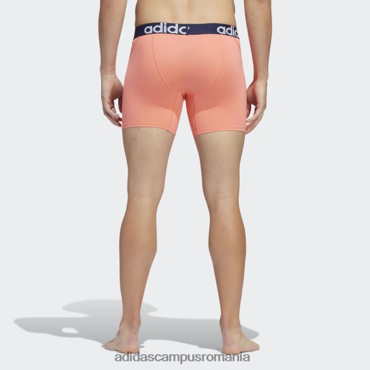 adidas campus romania slip boxer trefoil 2 perechi coral bărbați coral/noapte indigo/alb J266N221925