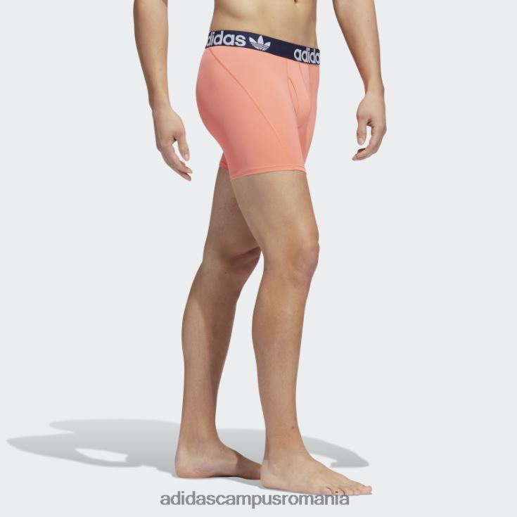 adidas campus romania slip boxer trefoil 2 perechi coral bărbați coral/noapte indigo/alb J266N221925