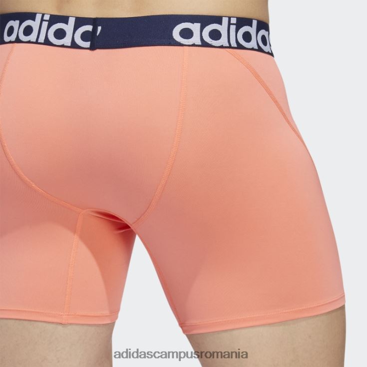 adidas campus romania slip boxer trefoil 2 perechi coral bărbați coral/noapte indigo/alb J266N221925