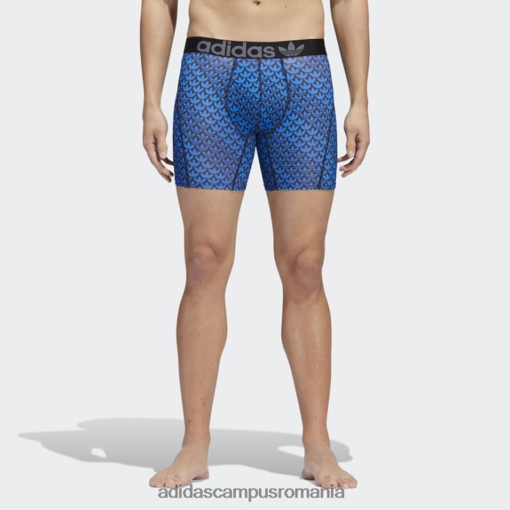 adidas campus romania slip boxer trefoil 2 perechi pasăre albastră bărbați pasăre albastră/neagră/onix J266N221913