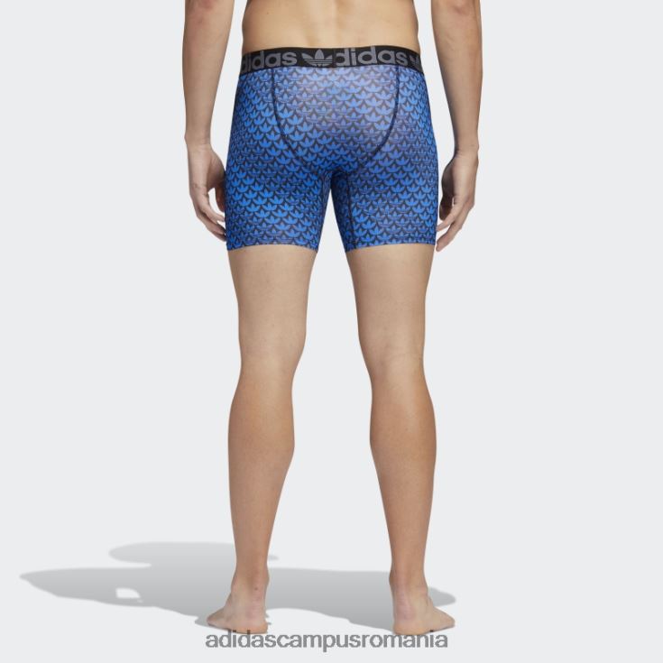 adidas campus romania slip boxer trefoil 2 perechi pasăre albastră bărbați pasăre albastră/neagră/onix J266N221913