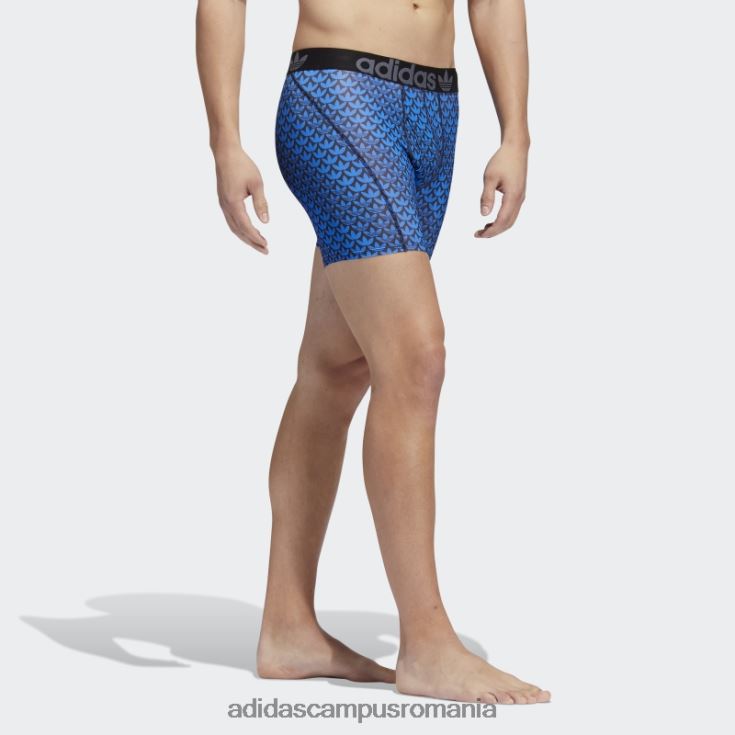 adidas campus romania slip boxer trefoil 2 perechi pasăre albastră bărbați pasăre albastră/neagră/onix J266N221913