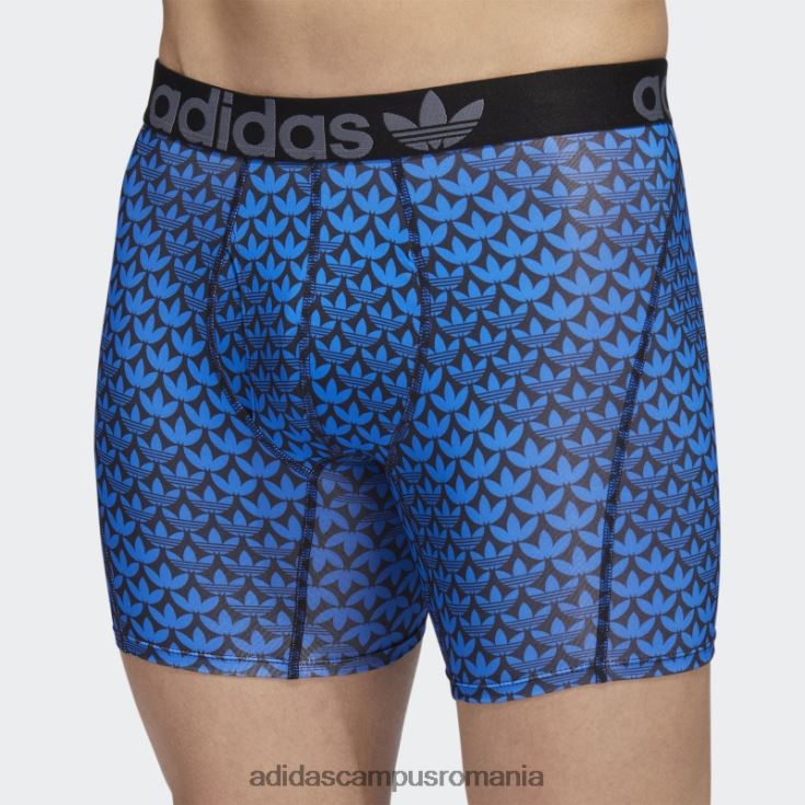 adidas campus romania slip boxer trefoil 2 perechi pasăre albastră bărbați pasăre albastră/neagră/onix J266N221913