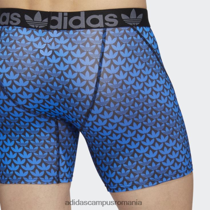 adidas campus romania slip boxer trefoil 2 perechi pasăre albastră bărbați pasăre albastră/neagră/onix J266N221913