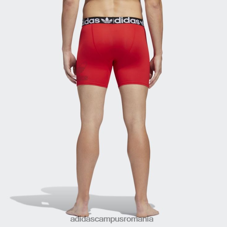 adidas campus romania slip boxer trefoil 2 perechi stacojiu bărbați stacojiu/negru/onix J266N221919