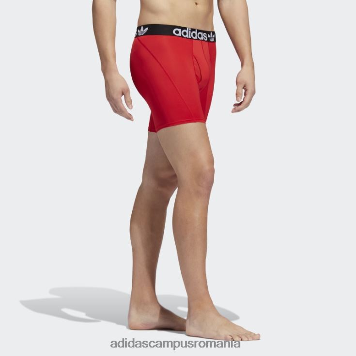 adidas campus romania slip boxer trefoil 2 perechi stacojiu bărbați stacojiu/negru/onix J266N221919