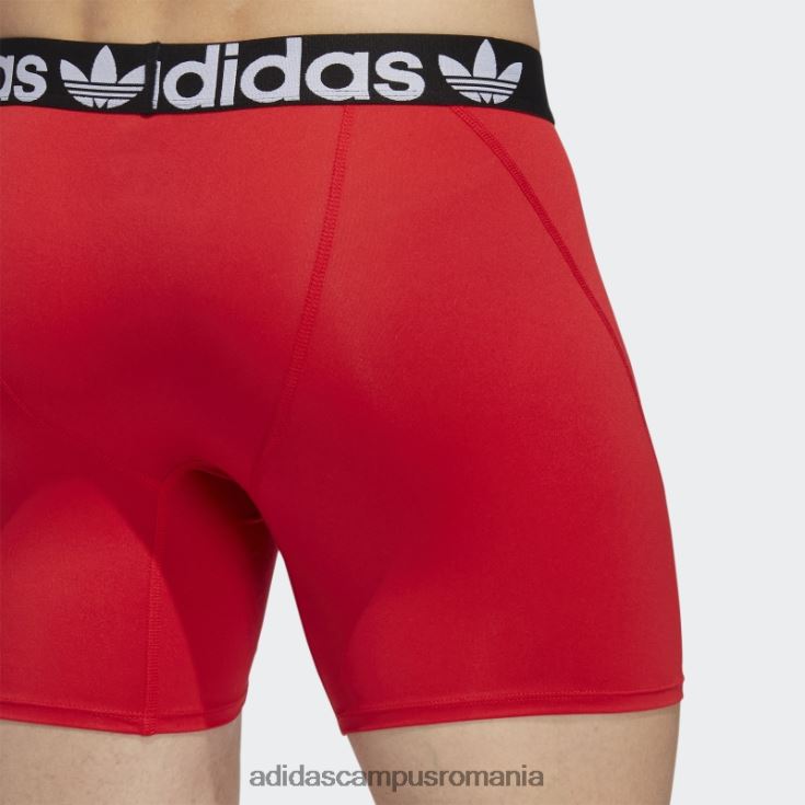 adidas campus romania slip boxer trefoil 2 perechi stacojiu bărbați stacojiu/negru/onix J266N221919