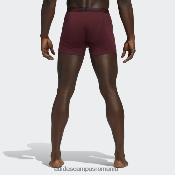 adidas campus romania slip trunchi din bumbac nucleu 4 perechi visiniu bărbați Burgundia J266N221907