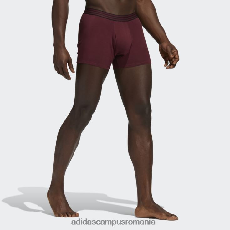 adidas campus romania slip trunchi din bumbac nucleu 4 perechi visiniu bărbați Burgundia J266N221907