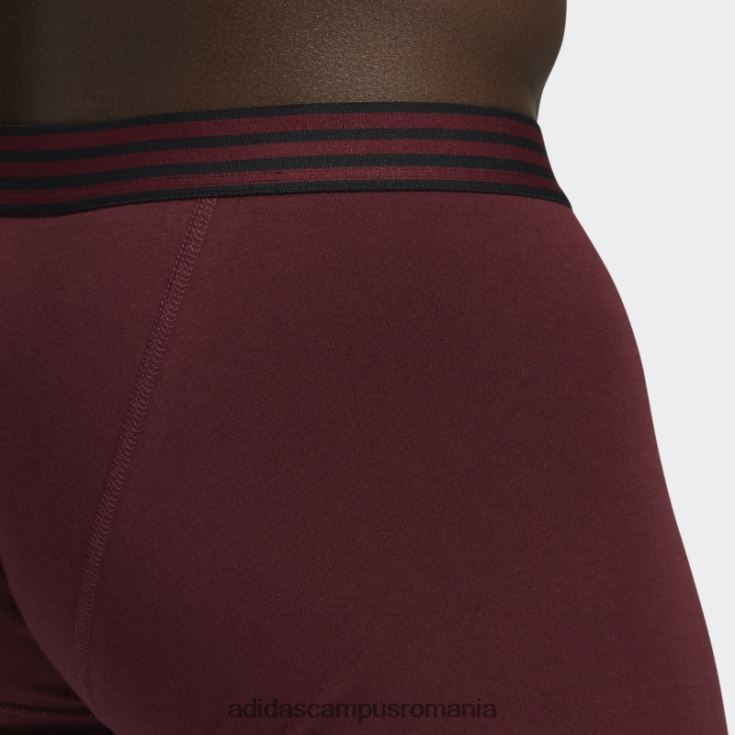 adidas campus romania slip trunchi din bumbac nucleu 4 perechi visiniu bărbați Burgundia J266N221907