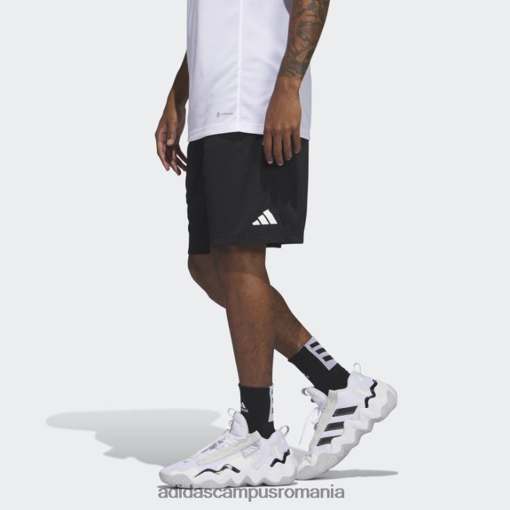 adidas campus romania insigna neagră a legendelor modei de pantaloni scurți sport bărbați negru J266N221014
