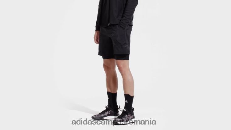 adidas campus romania pantaloni scurți 2 în 1 serie us tenis negru bărbați negru J266N221038