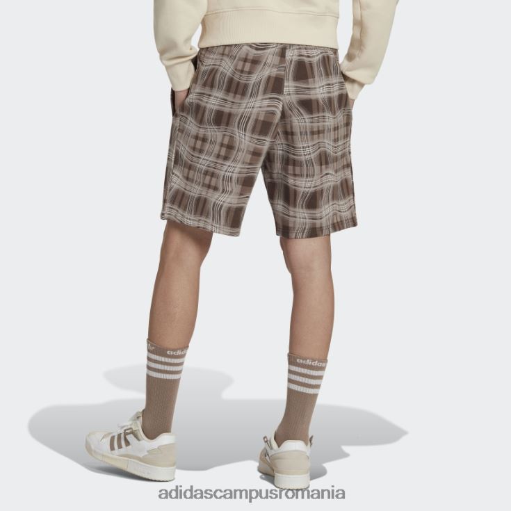 adidas campus romania pantaloni scurți adidas cu imprimeu maro cretos bărbați maro cretos J266N221003