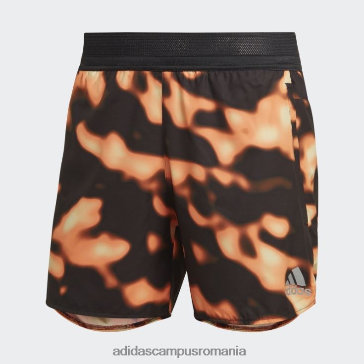 adidas campus romania pantaloni scurți aop grafic multicolor run icons logo bărbați multicolor/galben/portocaliu/negru J266N221029