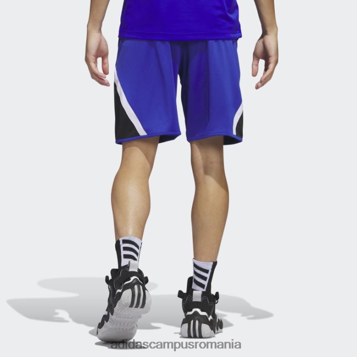 adidas campus romania pantaloni scurți blu pro block fashion bărbați albastru alb J266N221111