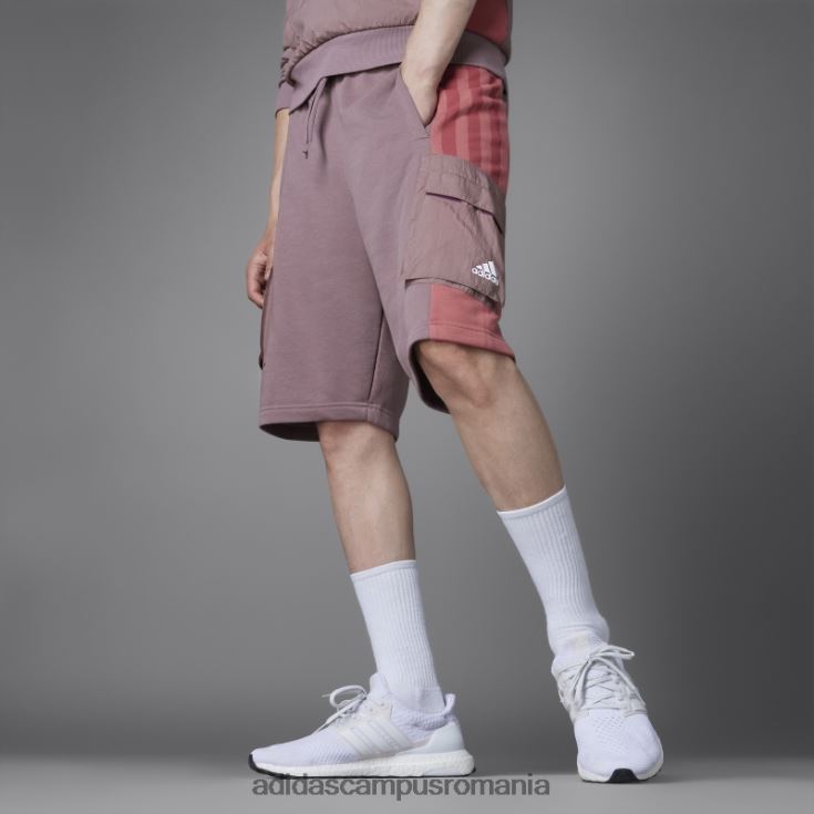 adidas campus romania pantaloni scurți colorblock french terry violet adidas bărbați Violet J266N221018
