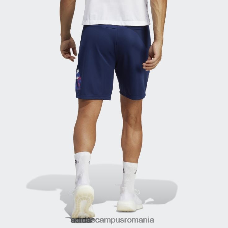 adidas campus romania pantaloni scurți de antrenament sezonier, albastru închis, esențiale pentru trenuri adidas bărbați albastru închis/alb J266N221015