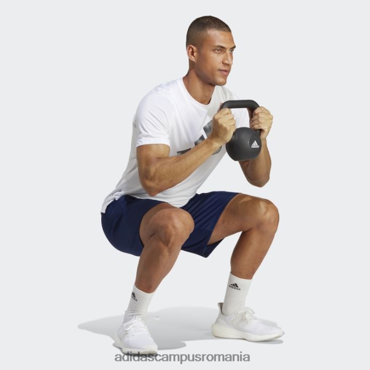 adidas campus romania pantaloni scurți de antrenament sezonier, albastru închis, esențiale pentru trenuri adidas bărbați albastru închis/alb J266N221015