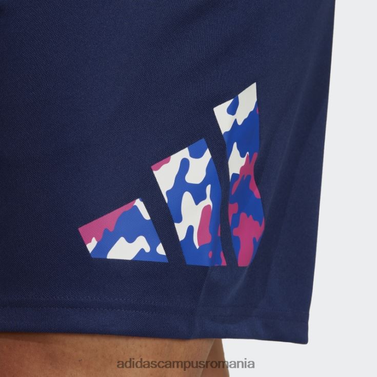 adidas campus romania pantaloni scurți de antrenament sezonier, albastru închis, esențiale pentru trenuri adidas bărbați albastru închis/alb J266N221015