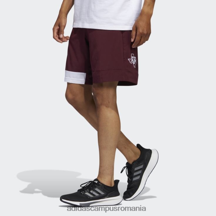 adidas campus romania pantaloni scurți de antrenament stadion cu buzunare adidas maro bărbați maro/alb/multi J266N221102