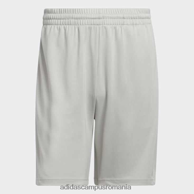 adidas campus romania pantaloni scurți de baschet cu 3 dungi legende gri metal bărbați metal gri/alb J266N221099