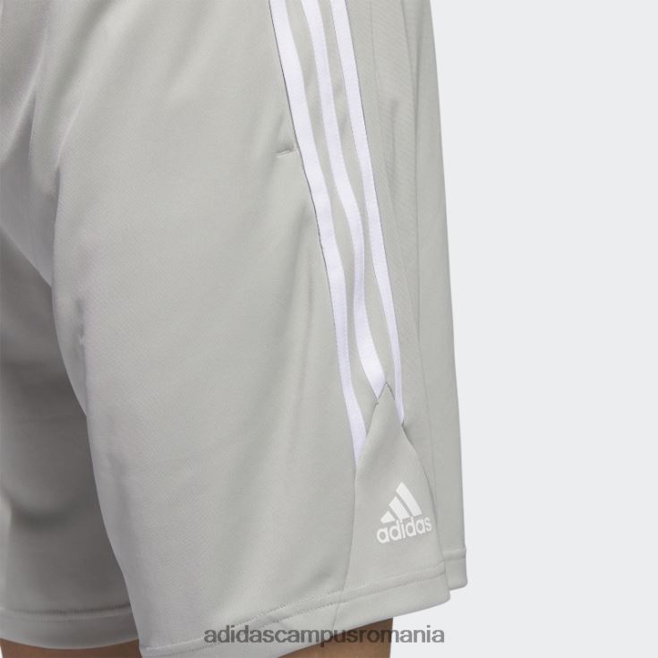 adidas campus romania pantaloni scurți de baschet cu 3 dungi legende gri metal bărbați metal gri/alb J266N221099
