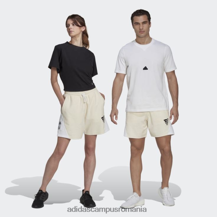 adidas campus romania pantaloni scurți de țeapă franțuzească inversați (neutru de gen) nevopsiți bărbați nevopsit/alb J266N221061