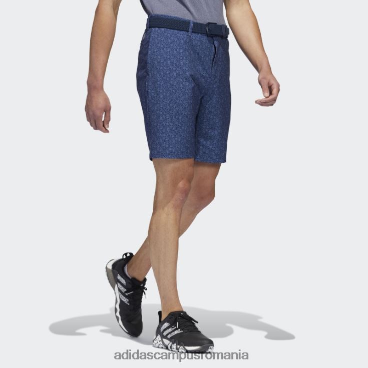 adidas campus romania pantaloni scurți de golf imprimați ultimate365 de nouă inci, bleumarin, adidas bărbați bleumarin/alb J266N221120