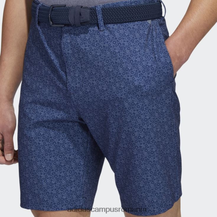adidas campus romania pantaloni scurți de golf imprimați ultimate365 de nouă inci, bleumarin, adidas bărbați bleumarin/alb J266N221120