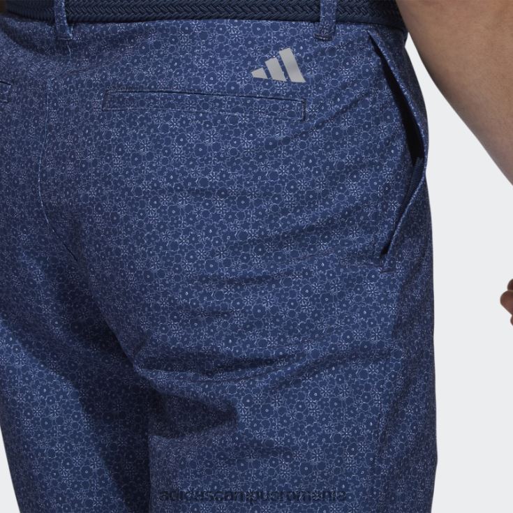 adidas campus romania pantaloni scurți de golf imprimați ultimate365 de nouă inci, bleumarin, adidas bărbați bleumarin/alb J266N221120