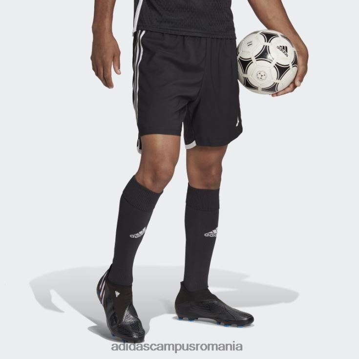adidas campus romania pantaloni scurți de meci competiție tiro 23 negru adidas bărbați alb negru J266N221084