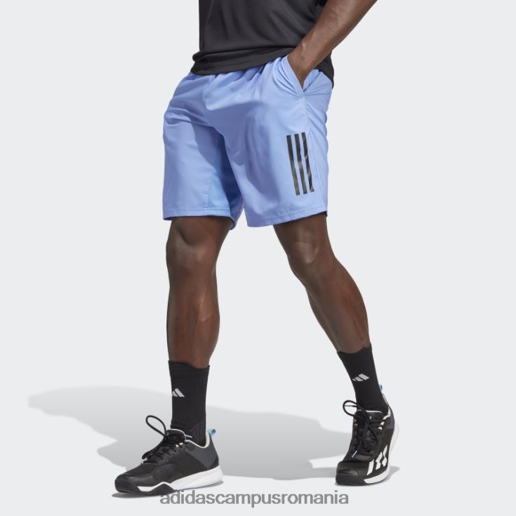 adidas campus romania pantaloni scurți de tenis club 3 dungi albastru bărbați albastru J266N221032